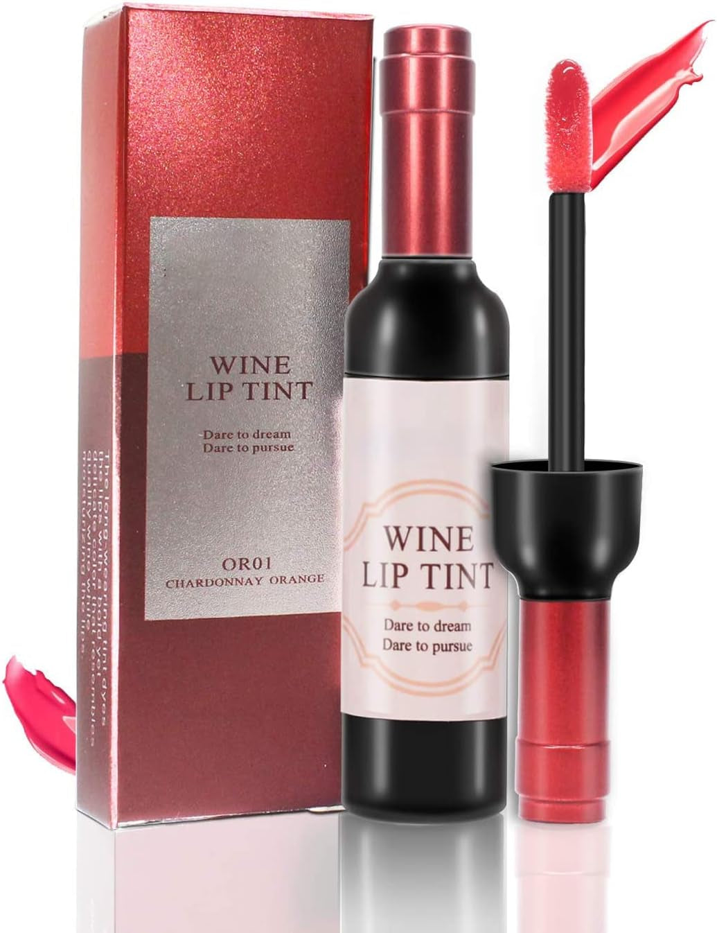 Juego De Brillo De Labios Mate Y Tinte De Vino - 6 Colores, Lápiz Labial Líquido a Prueba De Agua De Larga Duración