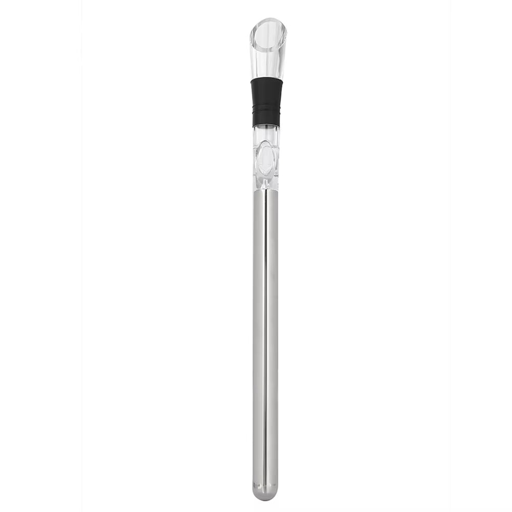 Stainless Steel Ice Wine Chiller Stick with Wine Pourer Wine Cooling Stick Cooler Beer Beverage Frozen Stick Ice Cool Bar Tool